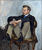 Portrait of Renoir, 1867, oil on canvas, Musée d'Orsay