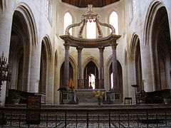 Main altar and ciborium.