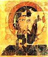 Ceramic icon of Saint Theodore, Preslav, circa 900 AD, National Archaeological Museum, Sofia but is this Stratelates or Tiron?