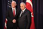 February 2017 Turkish Prime Minister Binali Yıldırım with U.S. Vice President Mike Pence meet in Munich
