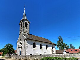 The church in Villers-Saint-Martin