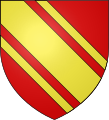Coat of arms of Peter of Hubines, 49th abbot of Echternach.
