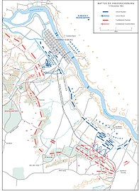 Overview of the battle, December 13, 1862 (additional map 1)