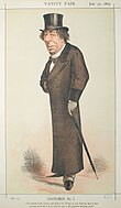 Benjamin Disraeli by Carlo Pellegrini in the 30 January 1869 issue
