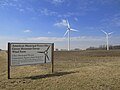 Entrance sign, south turbines