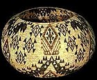 Basket by Carrie Bethel (Mono Lake Paiute), California, 30" diam., c. 1931-35