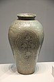 Chrysanthemum on early Goryeo Dynasty celadon vase (918-1392)
