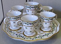 Cups and tray, c. 1790