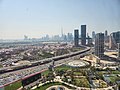 View of the downtown from the Dubai Frame Observation Deck