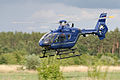 Eurocopter EC 135 in neuer blauer Farbgebung