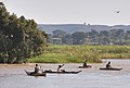 Fishermen cast their lines from papyrus boats (tankwas) on Lake Tana in northern Ethiopia