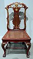Rokoko-Stuhl aus rotem Lack, Giles Grendey, ca. 1735, Art Institute of Chicago