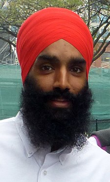 Gurratan Singh at Labour Day Parade in 2014