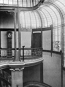 Upper part of the hall in the Hôtel Aubecq, Brussels (1899–1902)
