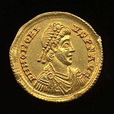Solidus of Honorius[g]