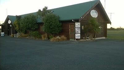 The new Kaikoura airport building log cabin style in 2016