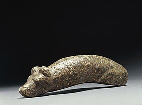 Stone age bear head cudgel, Paltamo