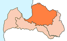 Location of Archdiocese of Riga in Latvia
