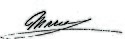 Marie of Orléans's signature