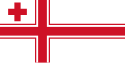Seekriegsflagge von Tonga (siehe auch Flagge Tongas)