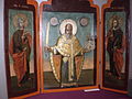 Saint Nicholas of Mozhaisk with Saint martyrs Catherine and Paraskevi