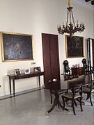 Artworks and furniture at Giorgio Borg Olivier Hall