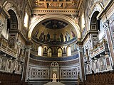 Interior picture of the Apse in the Archbasilica of Saint John Lateran containing the Papal cathedra.