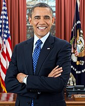 Second-term official portrait of Barack Obama, December 2012