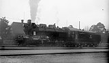 Eine der Lokomotiven auf Probefahrt in Schweden, 1936