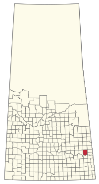 Location of the RM of Fertile Belt No. 183 in Saskatchewan