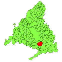 Location in the Community of Madrid.