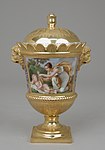 Sugar bowl with cover, part of a breakfast service (déjeuner); 1813; hard-paste porcelain; height: 21 cm; Metropolitan Museum of Art