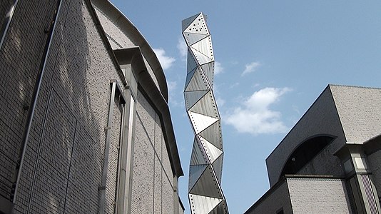 Art Tower in Mito, Ibaraki by Isozaki Arata (1986–1990)