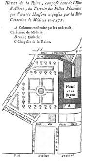 Hôtel de la Reine in 1572