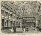 Der große Ballsaal (Blauer Saal), um 1870