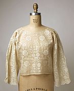 Early 19th century camisa (women's blouse) made from piña and cotton