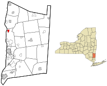 Location of Staatsburg, New York