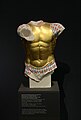 Experimental color reconstruction of a marble torso from the Athenian Acropolis, Liebieghaus Frankfurt