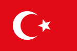 Flagge des Osmanischen Reiches (1844–1923), in Palästina bis 1917