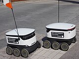 In the 2020s, multiple online food delivery services such as Uber Eats, Postmates, DoorDash and Grubhub became popular, becoming popular during and after the COVID-19 pandemic. Food delivery robots also became popular in the 2020s, and were finally to the point they could be used to deliver food around larger areas such as college campuses.