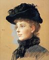 Portrait of a Woman with Black Hat (1890)