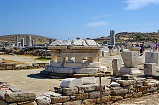 The Agora of the Competaliasts on Delos, Greece