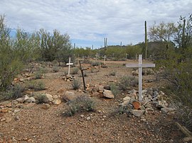 The Silver Bell Cemetery in Ironwood Forest National Monument.