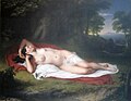 Image 9Ariadne Asleep on the Island of Naxos (1808–1812) by John Vanderlyn. The painting was initially considered too sexual for display in the Pennsylvania Academy of the Fine Arts. "Although nudity in art was publicly protested by Americans, Vanderlyn observed that they would pay to see pictures of which they disapproved." (from Nude (art))