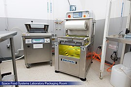 Equipment for thermoforming packages at NASA