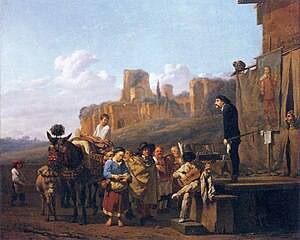 A Party of Charlatans in an Italian Landscape, 1657