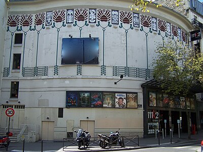 MK2 Gambetta Cinema at 4 rue Belgrand, 20th arrondissement, Paris (1920).