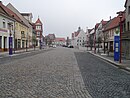 Marktplatz im Ortsteil Kirchhain, mittelalterliche Stadtanlage
