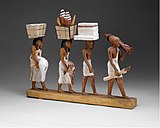 Model of a procession of offering bearers. Metropolitan Museum of Art (New York City)