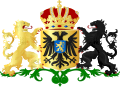 Doppeladler des Heiligen Römischen Reichs auf dem Wappen der gelderländischen Stadt Nimwegen